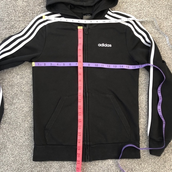 Adidas Full Zip up Black Women’s Hoodie - Picture 12 of 14